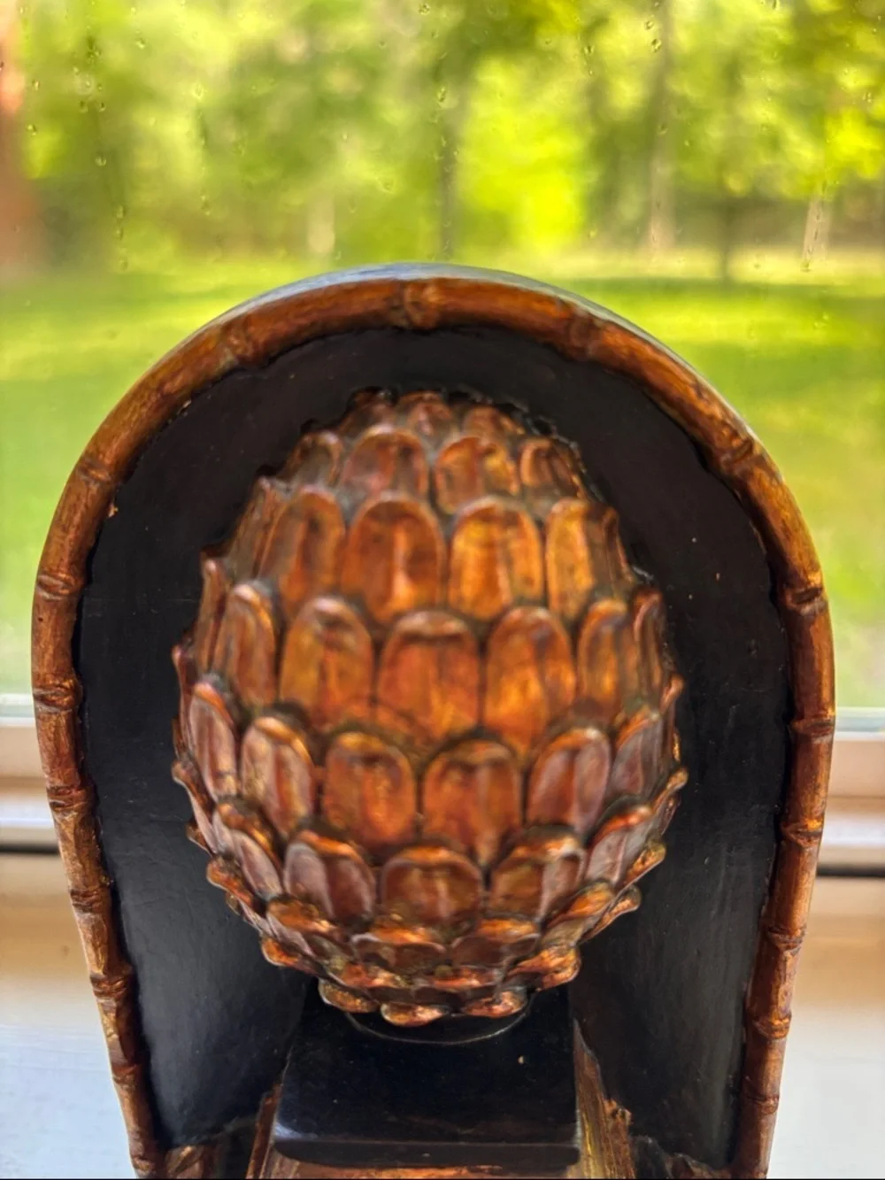 Set Of Bookends Featuring Pineapple Finial Design Atop A Tiered Base.